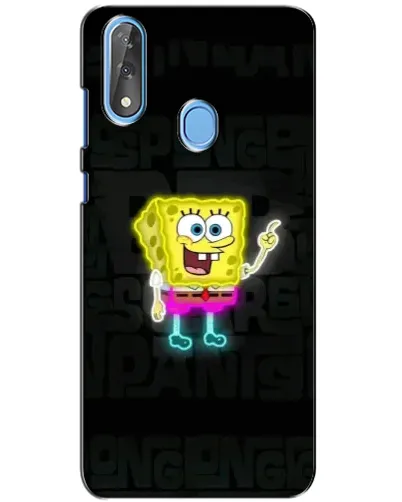 Чехол для ZTE Blade V10 с картинкой «Неоновый Губка Боб»