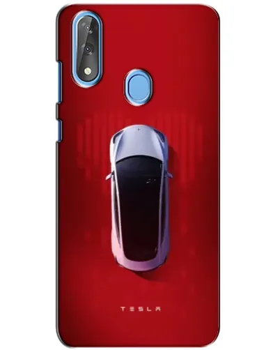 Чехол для ZTE Blade V10 с картинкой «Tesla Top View»