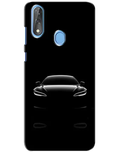 Чехол для ZTE Blade V10 с картинкой «Силуэт Tesla Night»