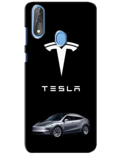 Чехол для ZTE Blade V10 с картинкой «Tesla Model Y»