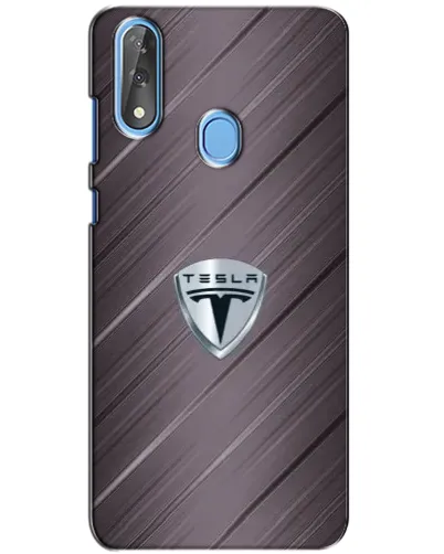 Чехол для ZTE Blade V10 с картинкой «Металлическая текстура Tesla»