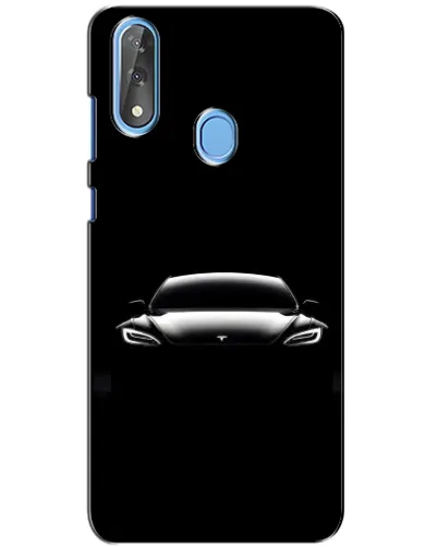 Чехол для ZTE Blade V10 с картинкой «Фары Tesla Night»