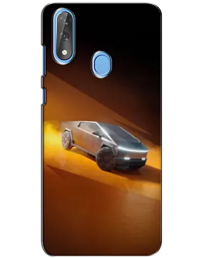 Чехол для ZTE Blade V10 с картинкой «Cybertruck в пустыне»