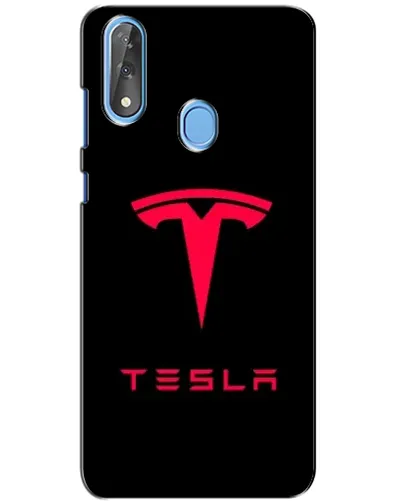 Чехол для ZTE Blade V10 с картинкой «Tesla Red Logo»