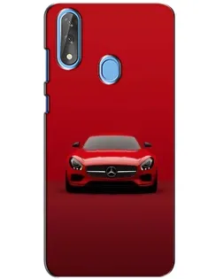 Чехол для ZTE Blade V10 с картинкой «Красный Mercedes AMG»