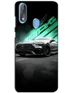 Чехол для ZTE Blade V10 с картинкой «Темный Mercedes AMG»
