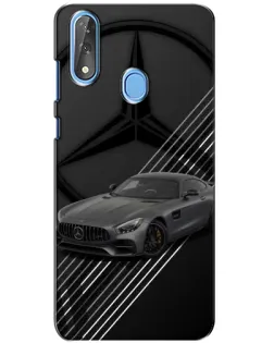 Чехол для ZTE Blade V10 с картинкой «Mercedes AMG — графика»