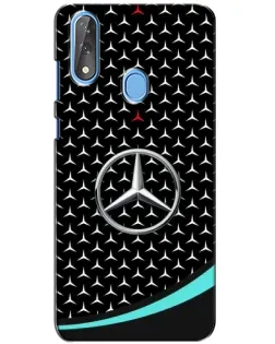 Чехол для ZTE Blade V10 с картинкой «Mercedes — бирюзовый акцент»