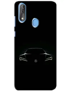 Чехол для ZTE Blade V10 с картинкой «Mercedes — силуэт авто» Чехол для ZTE Blade V10 с картинкой «Mercedes — силуэт авто»