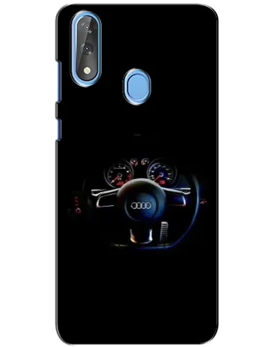 Чехол для ZTE Blade V10 с картинкой «Салон Audi — руль»