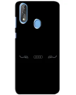 Чехол для ZTE Blade V10 с картинкой «Audi — световой подпись»