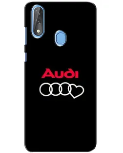 Чехол для ZTE Blade V10 с картинкой «Логотип Audi Heart»