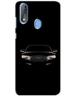 Чехол для ZTE Blade V10 с картинкой «Audi — ночной контур»