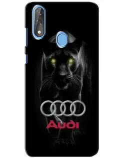 Чехол для ZTE Blade V10 с картинкой «Пантера и Audi»
