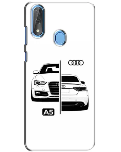 Чехол для ZTE Blade V10 с картинкой «Audi — контрастный дизайн»