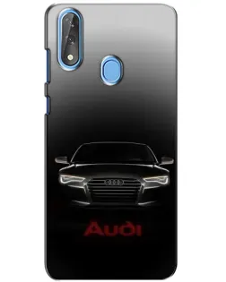 Чехол для ZTE Blade V10 с картинкой «Audi — градиентный контур»
