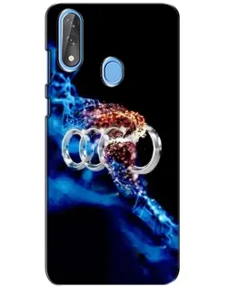 Чехол для ZTE Blade V10 с картинкой «Энергия лого Audi»
