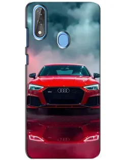 Чехол для ZTE Blade V10 с картинкой «Audi RS — красный стиль»