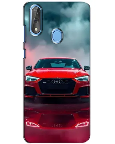 Чехол для ZTE Blade V10 с картинкой «Audi RS — красный стиль»