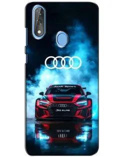 Чехол для ZTE Blade V10 с картинкой «Audi Sport — неон»
