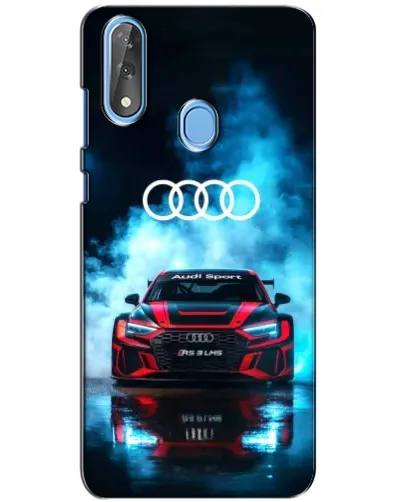 Чехол для ZTE Blade V10 с картинкой «Audi Sport — неон»