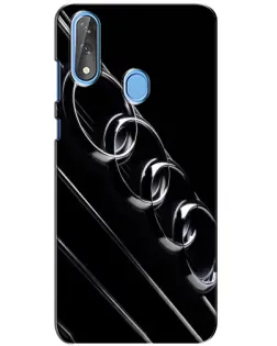 Чехол для ZTE Blade V10 с картинкой «Audi — абстрактные кольца»