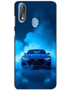 Чехол для ZTE Blade V10 с картинкой «Audi — голубая энергия»