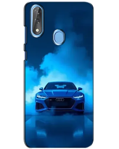 Чехол для ZTE Blade V10 с картинкой «Audi — голубая энергия»