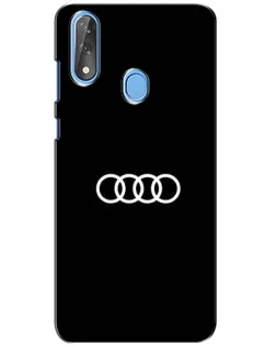 Чехол для ZTE Blade V10 с картинкой «Audi White Logo»
