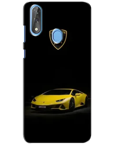 Чехол для ZTE Blade V10 с картинкой «Lamborghini желтый акцент»