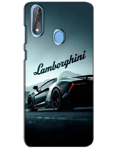 Чехол для ZTE Blade V10 с картинкой «Классическая надпись Lamborghini»