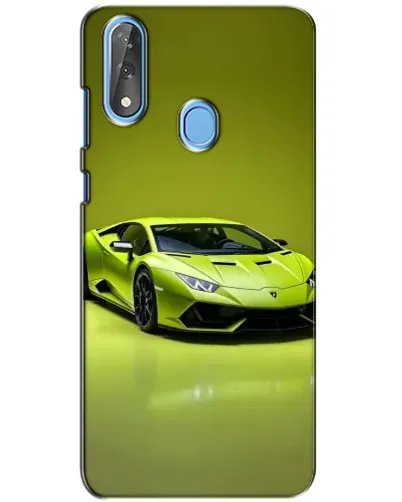 Чехол для ZTE Blade V10 с картинкой «Салатовый Lamborghini Huracan»