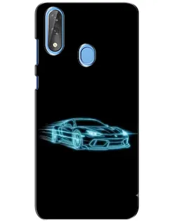 Чехол для ZTE Blade V10 с картинкой «Неоновый контур Lamborghini» Чехол для ZTE Blade V10 с картинкой «Неоновый контур Lamborghini»