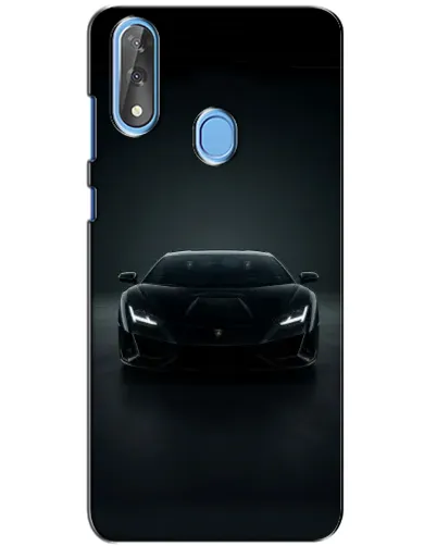 Чехол для ZTE Blade V10 с картинкой «Черный Lamborghini Aventador»