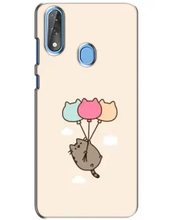 Чехол для ZTE Blade V10 с картинкой «Пушин на шариках»