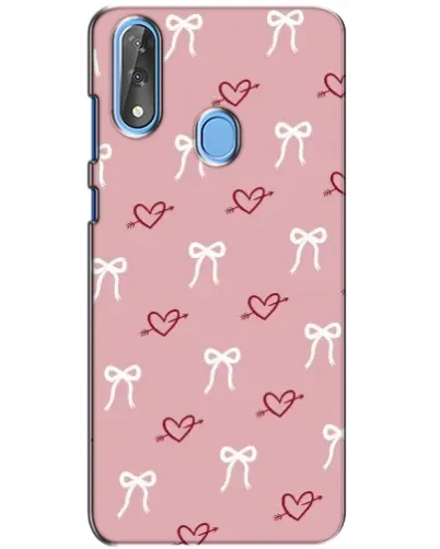 Чехол для ZTE Blade V10 с картинкой «Сердца и банты» Чехол для ZTE Blade V10 с картинкой «Сердца и банты»