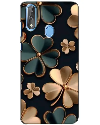 Чехол для ZTE Blade V10 с картинкой «Клевер в золоте»
