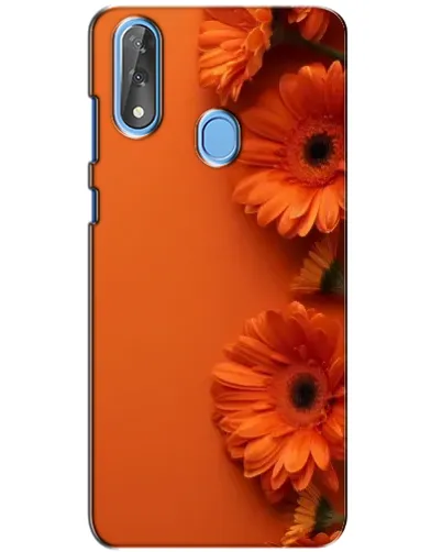 Чехол для ZTE Blade V10 с картинкой «Оранжевые герберы»