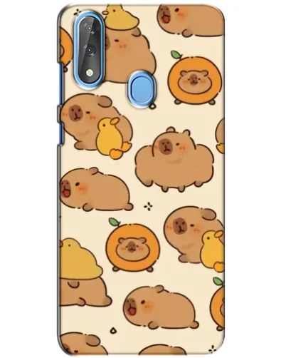 Чехол для ZTE Blade V10 с картинкой «Капибары с апельсинами»