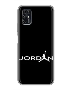 Чохол для ZTE Blade V2020 Smart з картинкою «Jordan White Logo» Чохол для ZTE Blade V2020 Smart з картинкою «Jordan White Logo»