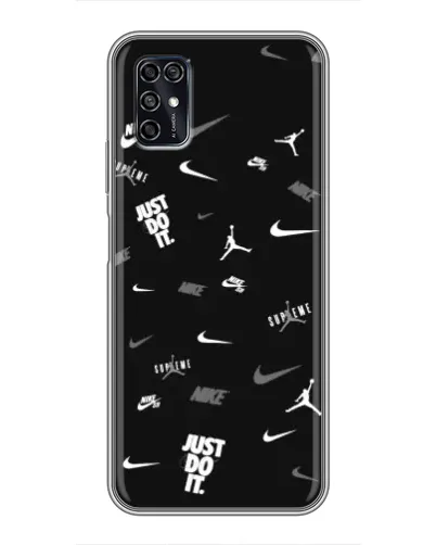 Чохол для ZTE Blade V2020 Smart з картинкою «Nike Black Pattern»
