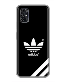 Чехол для ZTE Blade V2020 Smart с картинкой «Adidas с диагональными полосами»
