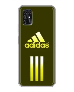 Чехол для ZTE Blade V2020 Smart с картинкой «Оливковый градиент Adidas»
