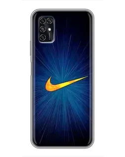 Чохол для ZTE Blade V2020 Smart з картинкою «Синій пульс Nike» Чохол для ZTE Blade V2020 Smart з картинкою «Синій пульс Nike»