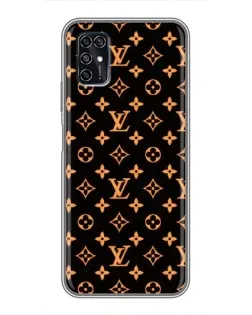 Чохол для ZTE Blade V2020 Smart з картинкою «Золота монограма LV»