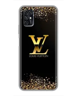 Чохол для ZTE Blade V2020 Smart з картинкою «LV — золоті іскри»