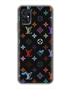 Чохол для ZTE Blade V2020 Smart з картинкою «Кольорова монограма LV»