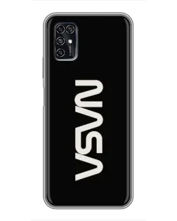 Чохол для ZTE Blade V2020 Smart з картинкою «NASA — вертикальний логотип» Чохол для ZTE Blade V2020 Smart з картинкою «NASA — вертикальний логотип»