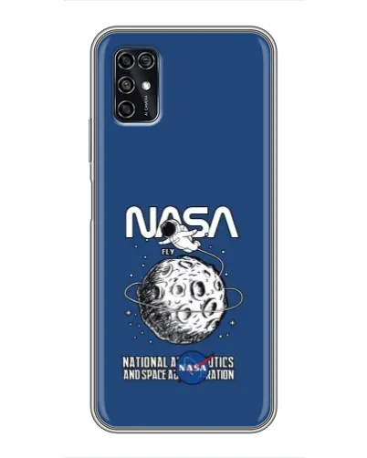 Чохол для ZTE Blade V2020 Smart з картинкою «NASA — місячна місія»