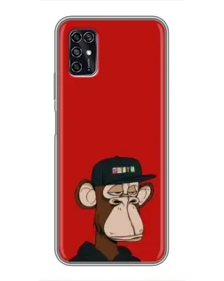 Чохол для ZTE Blade V2020 Smart з картинкою «Bored Ape — червоний фон» Чохол для ZTE Blade V2020 Smart з картинкою «Bored Ape — червоний фон»